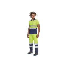 egyéb Póló Cadiz Hi-Vis galléros, fluo sárga/sötétkék, 3XL munkaruha