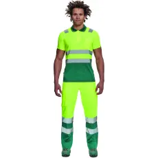 egyéb Póló Cadiz Hi-Vis galléros sárga/zöld XS