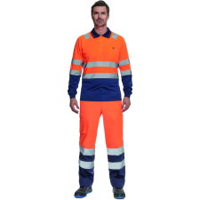 egyéb Póló Leon Hi-Vis hosszú ujjú narancs/navy XL láthatósági ruházat