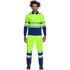 egyéb Póló Leon Hi-Vis hosszú ujjú sárga/navy XXL