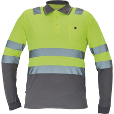 egyéb Póló Leon Hi-Vis hosszú ujjú sárga/szürke 3XL láthatósági ruházat