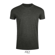 egyéb Póló Sols Imperial férfi kerek nyak testhez álló férfi, charcoal melange, M
