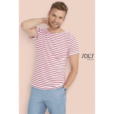 egyéb Póló Sols Miles férfi, white/navy, XL