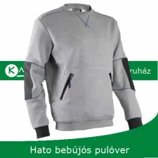 egyéb Pulóver Hato dzsörzé világos szürke M munkaruha