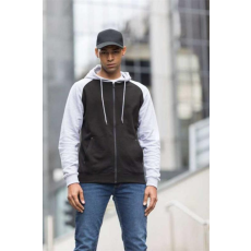 egyéb Pulóver Just Hoods baseball unisex, charcoal grey/jet black, S