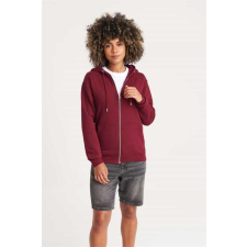 egyéb Pulóver Just Hoods unisex, burgundy, M munkaruha