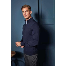 egyéb Pulóver Premier férfi negyed cipzáras kötött férfi, navy, 4XL