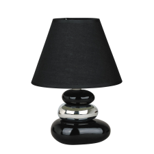 egyéb Rábalux lámpa Salem asztali kerámia fekete-ezüst 1 x 40 W világítás