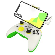 egyéb RiotPWR ESL Gaming Controller - Fehér/Zöld (iOS) videójáték kiegészítő