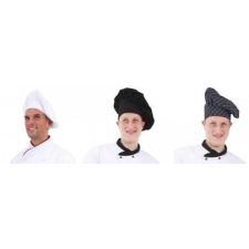 egyéb Séf sapka bőségráncokkal magas fejtetővel fekete munkaruha