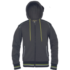 egyéb SHELDON kapucnis kardigán (antracit/sárga, 4XL)