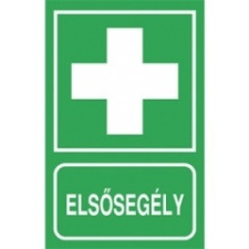 egyéb Sorozattábla ELSŐSEGÉLYHELY (öntapadós) információs címke