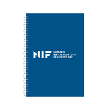 egyéb Spirálozott jegyzetfüzet, 80lapos, A5, kockás NIF logós (5999111205310) füzet