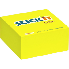 egyéb Stick'N 76x76mm öntapadó jegyzettömb - Neon sárga (400 lap / tömb) (21010) jegyzettömb