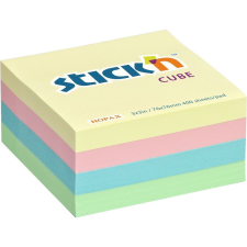 egyéb Stick'N 76x76mm öntapadó jegyzettömb - Pasztell szivárvány (400 lap / tömb) (21013) post-it