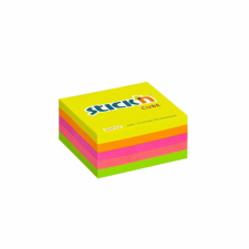 egyéb Stick'n Öntapadó jegyzettömb 51x51 mm - Neon színek (250 lap/tömb) (21203) jegyzettömb