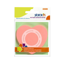 egyéb Stick'n Öntapadó jegyzettömb 70x70 mm - Rózsaszín szív (50 lap/tömb) (21545) jegyzettömb