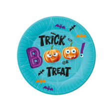 egyéb Trick or Treat papír tányér 18 cm, 6 db /cs. party kellék