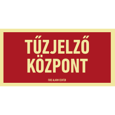 egyéb TŰZJELZŐ KÖZPONT, Utánvilágító öntapadó, 300x150 információs címke