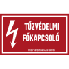 egyéb TŰZVÉDELMI FŐKAPCSOLÓ!, vinil öntapadó, 160x100