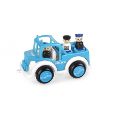 egyéb Viking Toys Jumbo Jeep Police autó figurákkal - Kék/fehér autópálya és játékautó