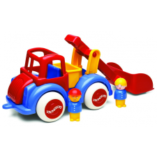 egyéb Viking Toys Jumbo kotrógép figurákkal - Piros/kék autópálya és játékautó