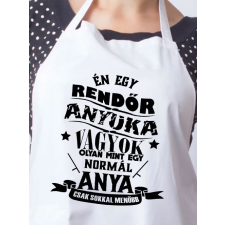  Egyedi ajándék - Rendőr anyuka vagyok kötény lakástextília