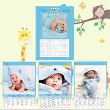  Egyedi fényképes fiú babanaptár naptár, kalendárium