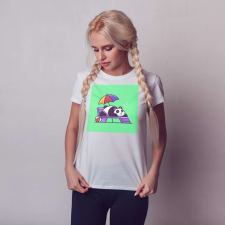 Egyedi póló | NFT series – Cuki panda a strandon alszik ajándéktárgy