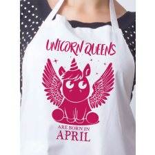 Egyedi szülinapi kötény - Unicorn Queens lakástextília