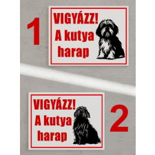  Egyedi tábla - Vigyázz a kutya harap információs címke