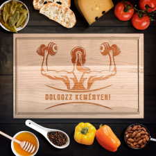 Egyedi vágódeszka kondis hölgyeknek - kicsi konyhai eszköz