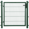  Egyszárnyú kapu kétrudas  hálós kerítéspanelhez  zöld  140 cm x 100 cm