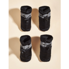  Egyszerű téli kutyacipő, fekete kutyaruha