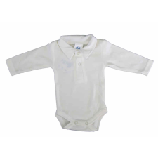  Egyszínű, elöl patentos, galléros hosszú ujjú baba body-kombidressz. kombidressz, body