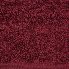  Egyszínű klasszikus törölköző 400 g/m2 Bordó 50x90 cm lakástextília