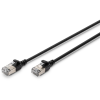 Eigenbrand Digitus DK-1632-A-020S-BL RJ45 Hálózati kábel, patchkábel CAT 6A F/FTP 2 m Fekete Színkódolt, Árnyékolt, Többeres, törésgátlóval 1 db (DK-1632-A-020S-BL)
