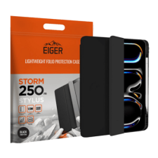 EIGER Storm 250m Stylus iPad Pro 13" (2024) Tablet tok - Fekete (EGSR00235) tablet tok