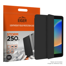 EIGER Storm Stylus 250m Apple iPad 10.2 (19/20/21) Trifold tok - Fekete (EGSR00138) tablet tok