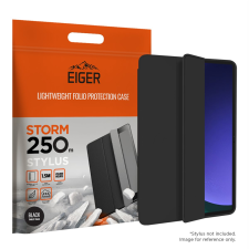 EIGER Storm Stylus 250m Samsung Galaxy Tab S9/S9 FE Trifold tok - Fekete tablet tok