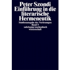 Einführung in die literarische Hermeneutik – Peter Szondi,Jean Bollack,Helen Stierlin idegen nyelvű könyv