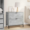  Éjjeli asztal fiókkal Beton szürke 63.5 x 36 x 61 cm Faanyag