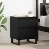  Éjjeliszekrény 2 db Fekete tölgy 40 x 35 x 50 cm Szerelt Fa