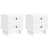  Éjjeliszekrény 2 pcs Magasfényű Fehér 43 x 34,5 x 47,5 cm