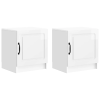  Éjjeliszekrény 2 pcs Magasfényű Fehér 43 x 34,5 x 47 cm