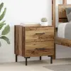  Éjjeliszekrény fiókkal 2 pcs Öreg fa 40 x 35 x 47,5 cm Faanyag