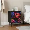  Éjjeliszekrény KIEL 2 db Fekete Tölgy 36 x 33 x 51 cm