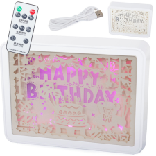  Éjjeliszekrény lámpa 3d színek rgb led távirányítóval érintéssel éjjeli fény