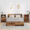  Éjjeliszekrények fiókkal 2 pcs Öreg fa 40 x 30 x 467 cm Faanyag