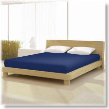  Éjkék 180x200cm-től 200x200cm-ig basic pamut jersey gumis lepedő lakástextília